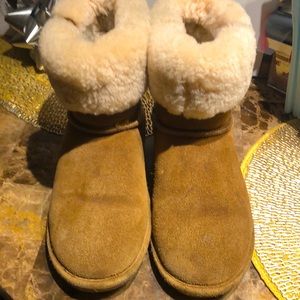 BearPaw furry boots size 10